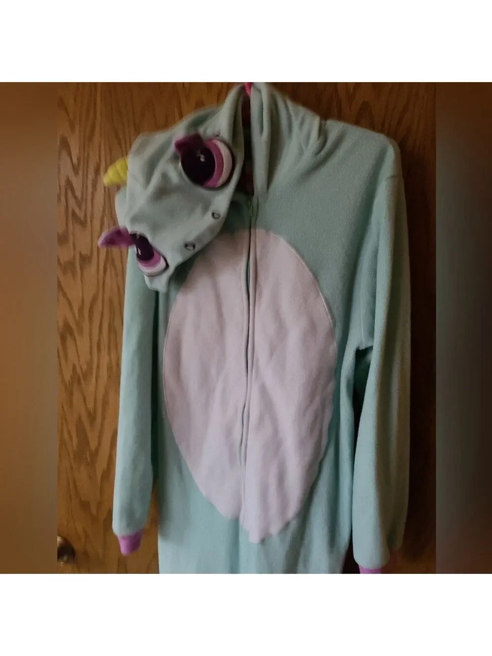 Cat & Jack Unicorn Zip Up Girls Sleeper Size L 10/12